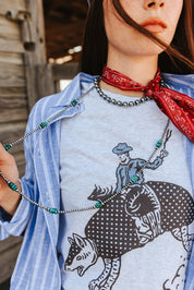 Armadillo Rodeo Graphic TeeLight AshS
