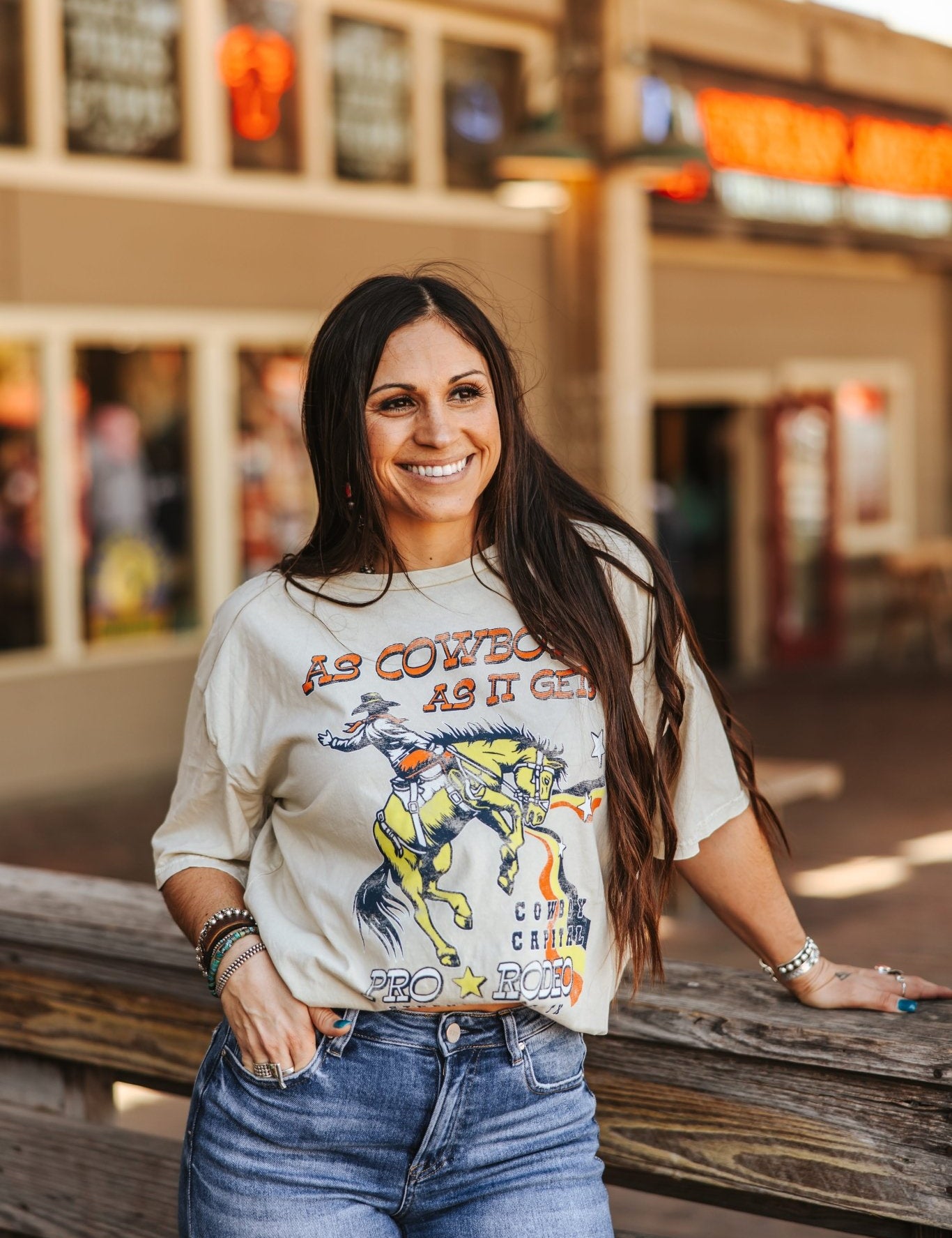 As Cowboy As It Gets Oversized Graphic TeeS