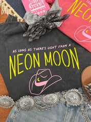 As Long As There's Light from A Neon Moon Graphic Tee - BlackS