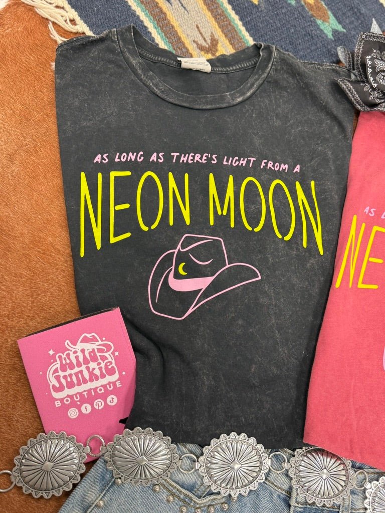 As Long As There's Light from A Neon Moon Graphic Tee - BlackS