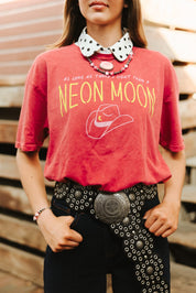 As Long As There's Light from A Neon Moon Graphic Tee - RedS