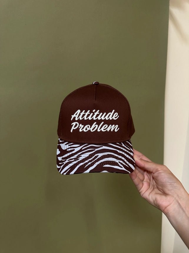 Zebra Attitude Problem Embroidered Trucker Hat
