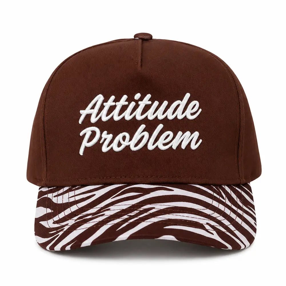 Zebra Attitude Problem Embroidered Trucker Hat