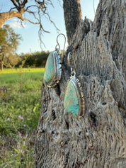 Authentic Boulder Turquoise Teardrop Set