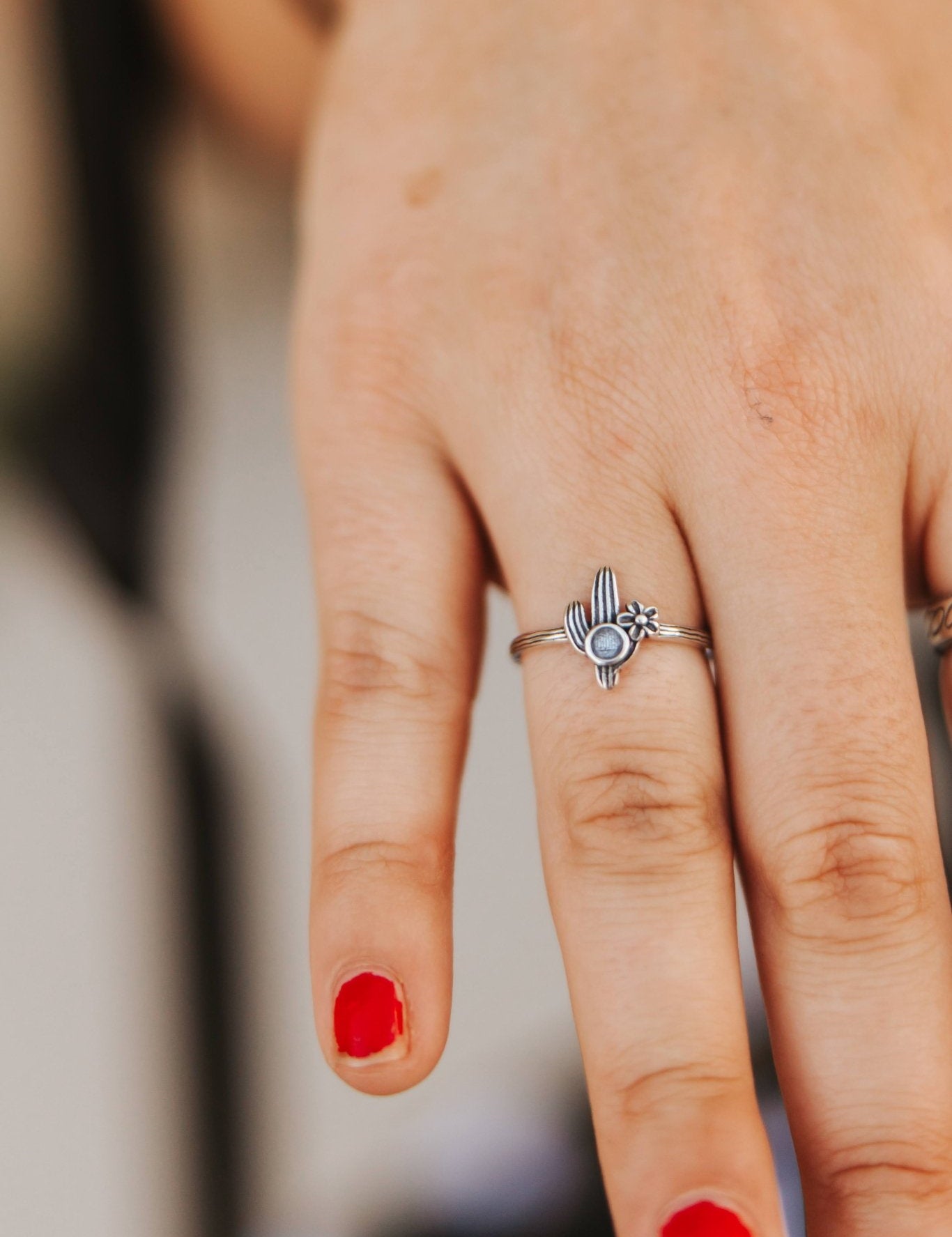Authentic Cactus Flower Ring6