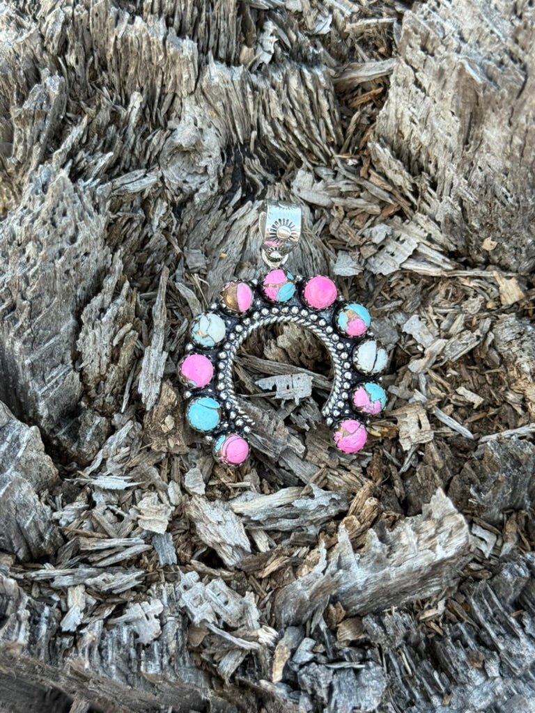 Authentic Crescent Naja PendantsCotton Candy