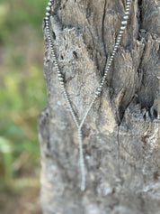 Authentic Graduated Pearl Lariat Necklace