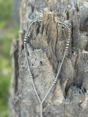 Authentic Graduated Pearl Lariat Necklace