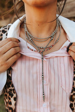 Authentic Graduated Pearl Lariat Necklace