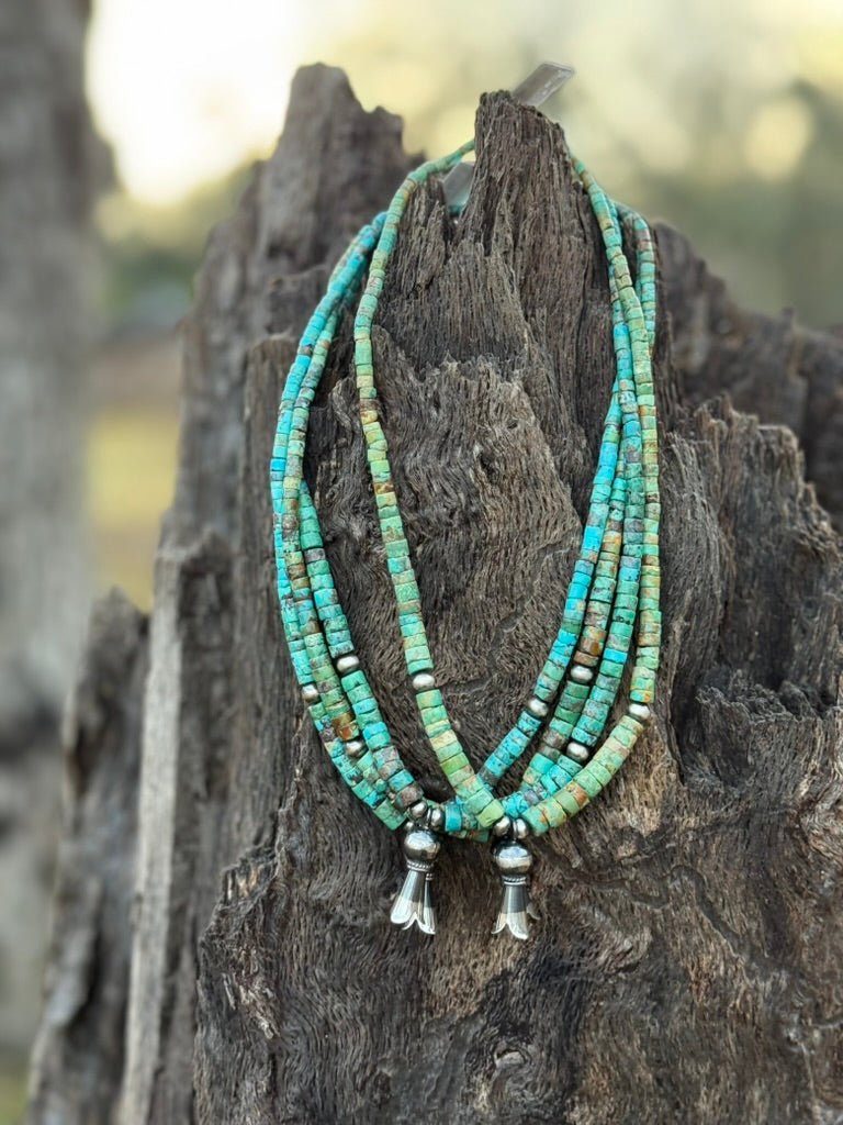 Authentic Heishi Turquoise Beaded Choker