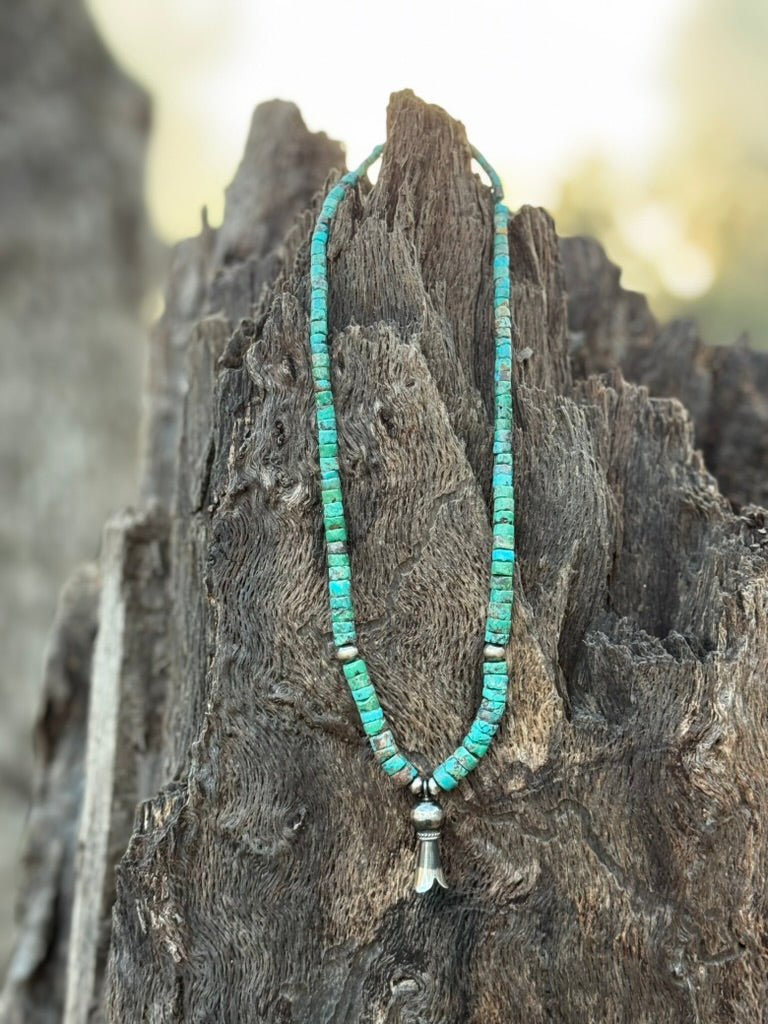 Authentic Heishi Turquoise Beaded Choker