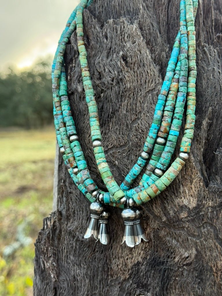 Authentic Heishi Turquoise Beaded Choker