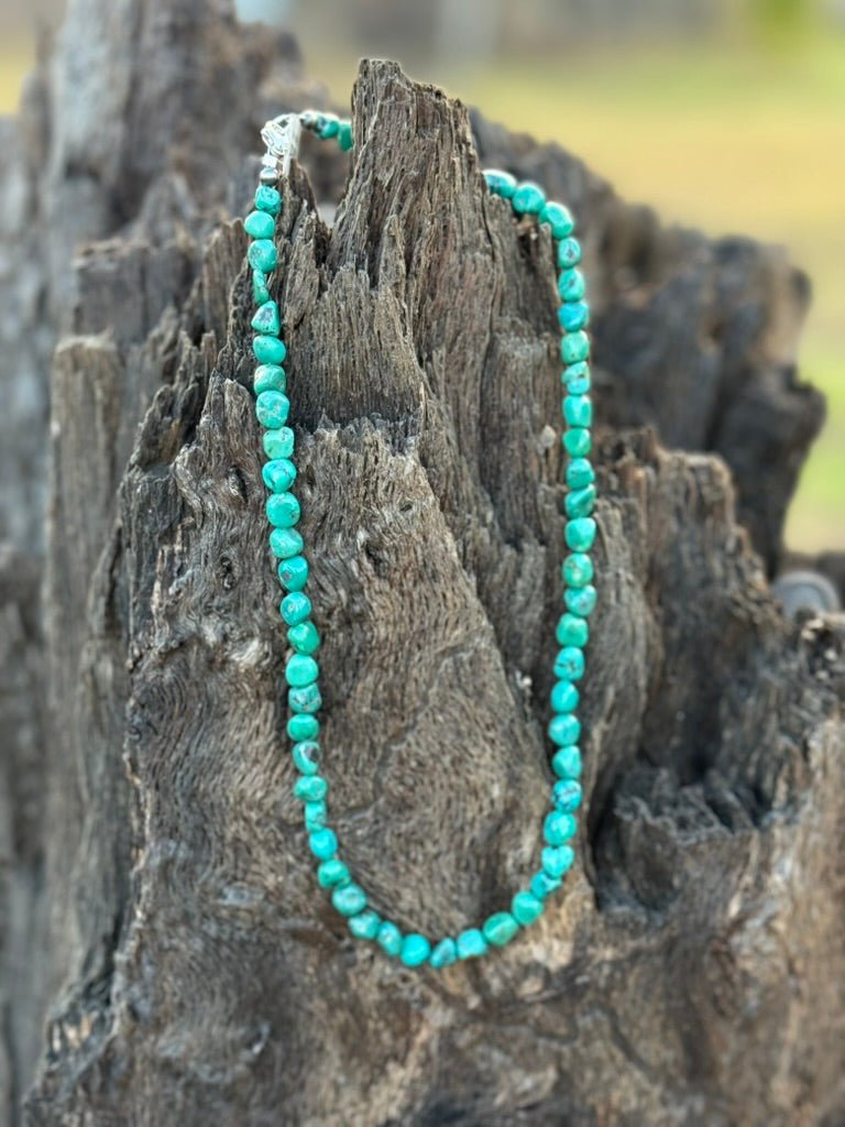 Authentic Kingman Turquoise Nugget Necklace