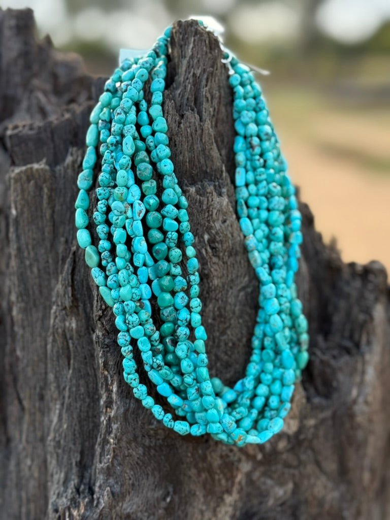 Authentic Kingman Turquoise Nugget Necklace