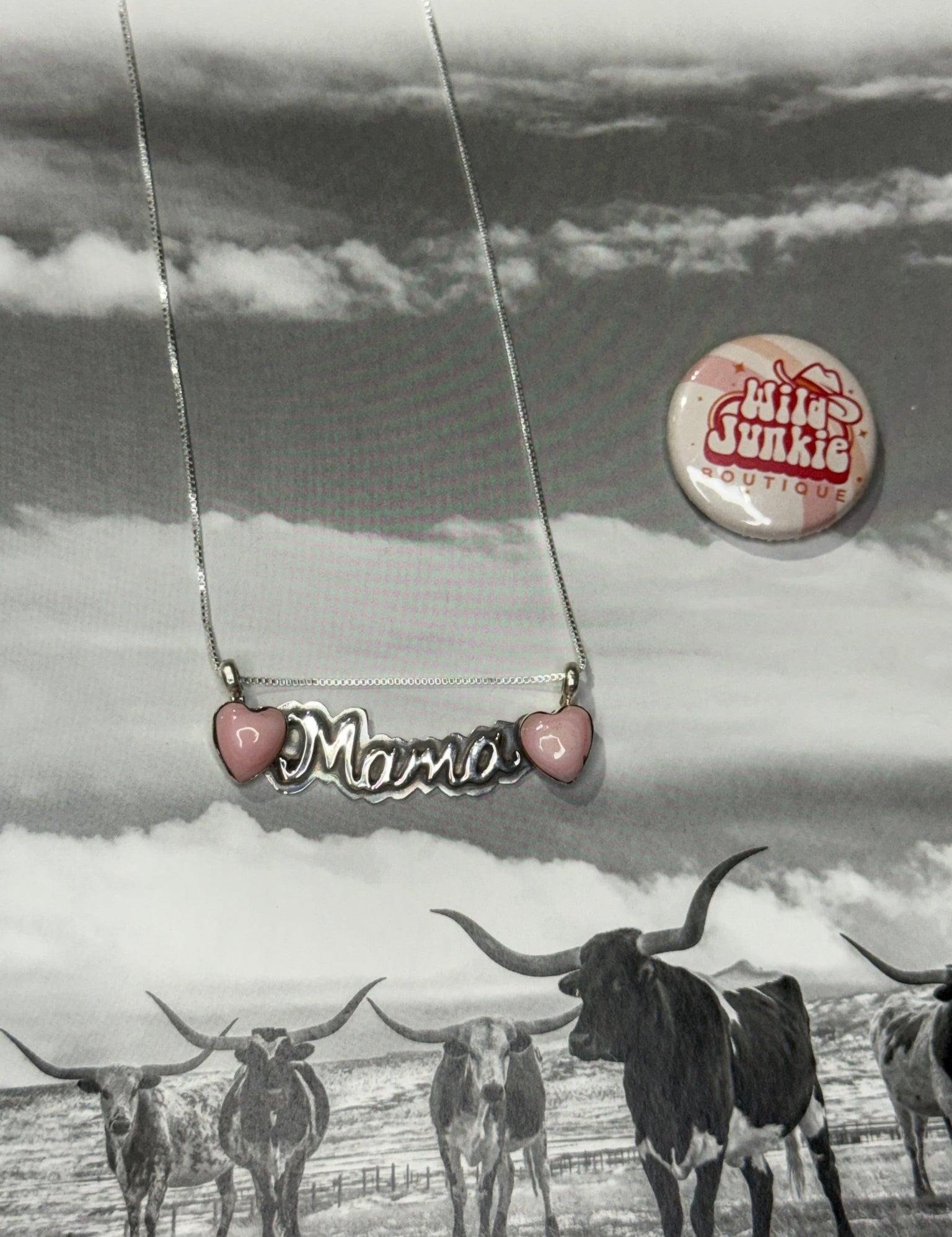 Authentic Pink Conch Mama Necklace