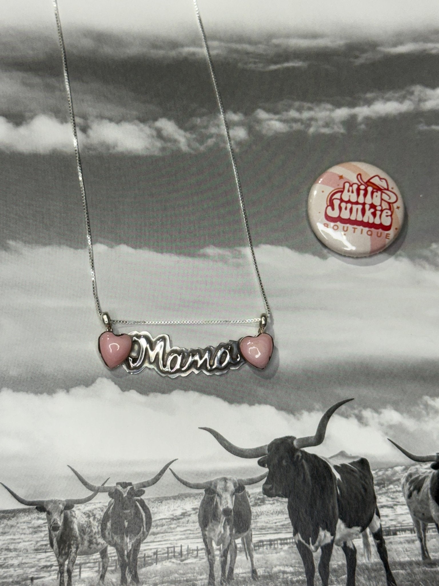 Authentic Pink Conch Mama Necklace