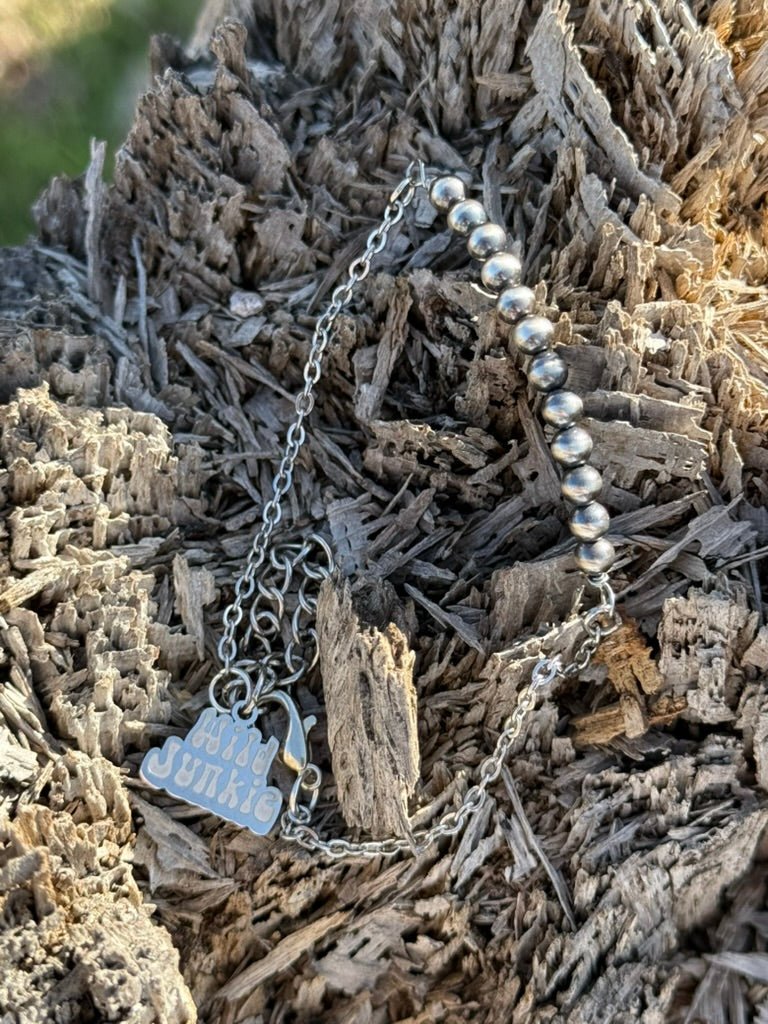 Authentic Silver Pearl Bar Bracelet