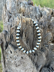 Authentic Silver Pearl Bracelet