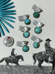 Authentic Sonoran Gold Oval Turquoise Pendant