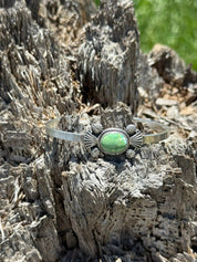 Authentic Sonoran Gold Pendant Silver Cuff Bracelet