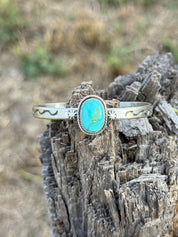 Authentic Sonoran Gold Turquoise Cuff Bracelet