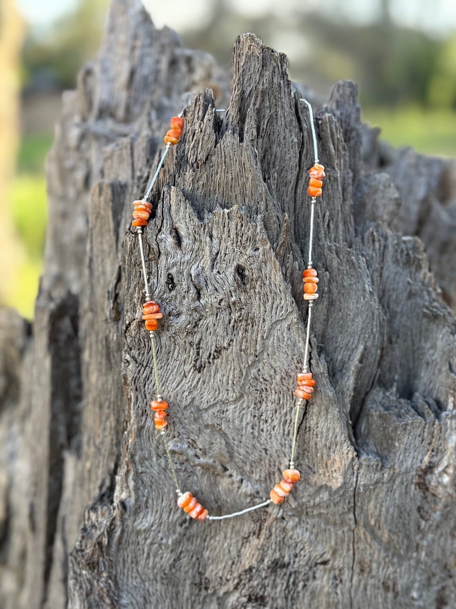 Authentic Stacked Spiny Oyster Beaded Necklace