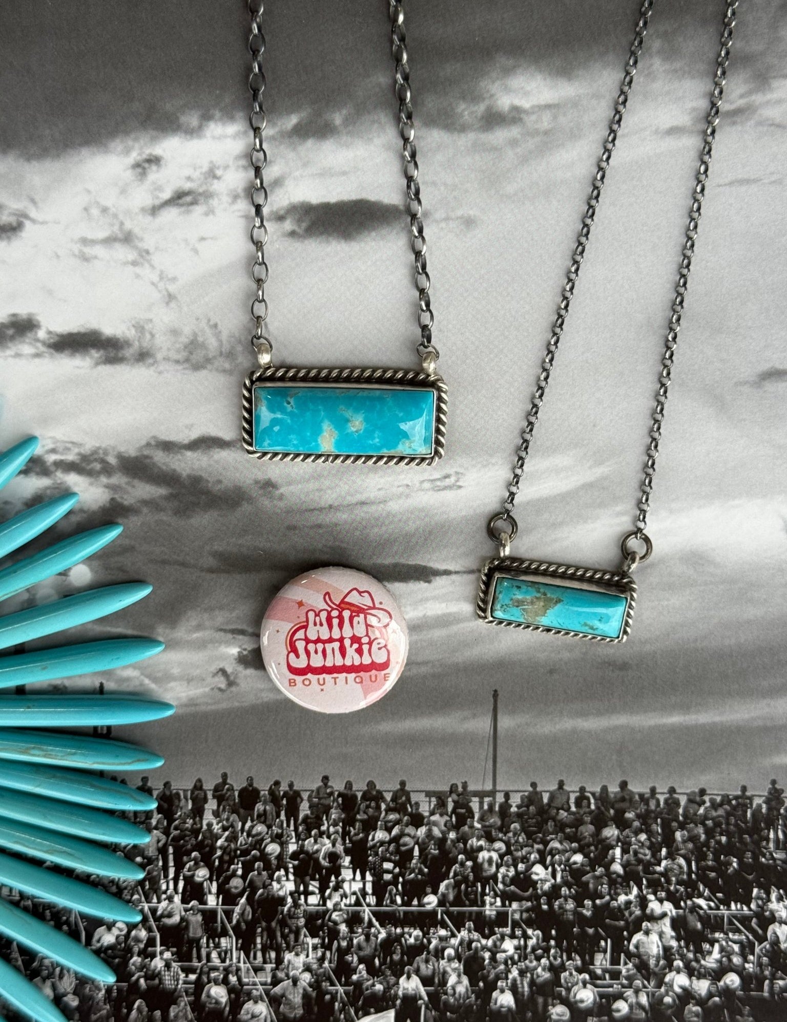 Authentic Turquoise Bar NecklaceRegular