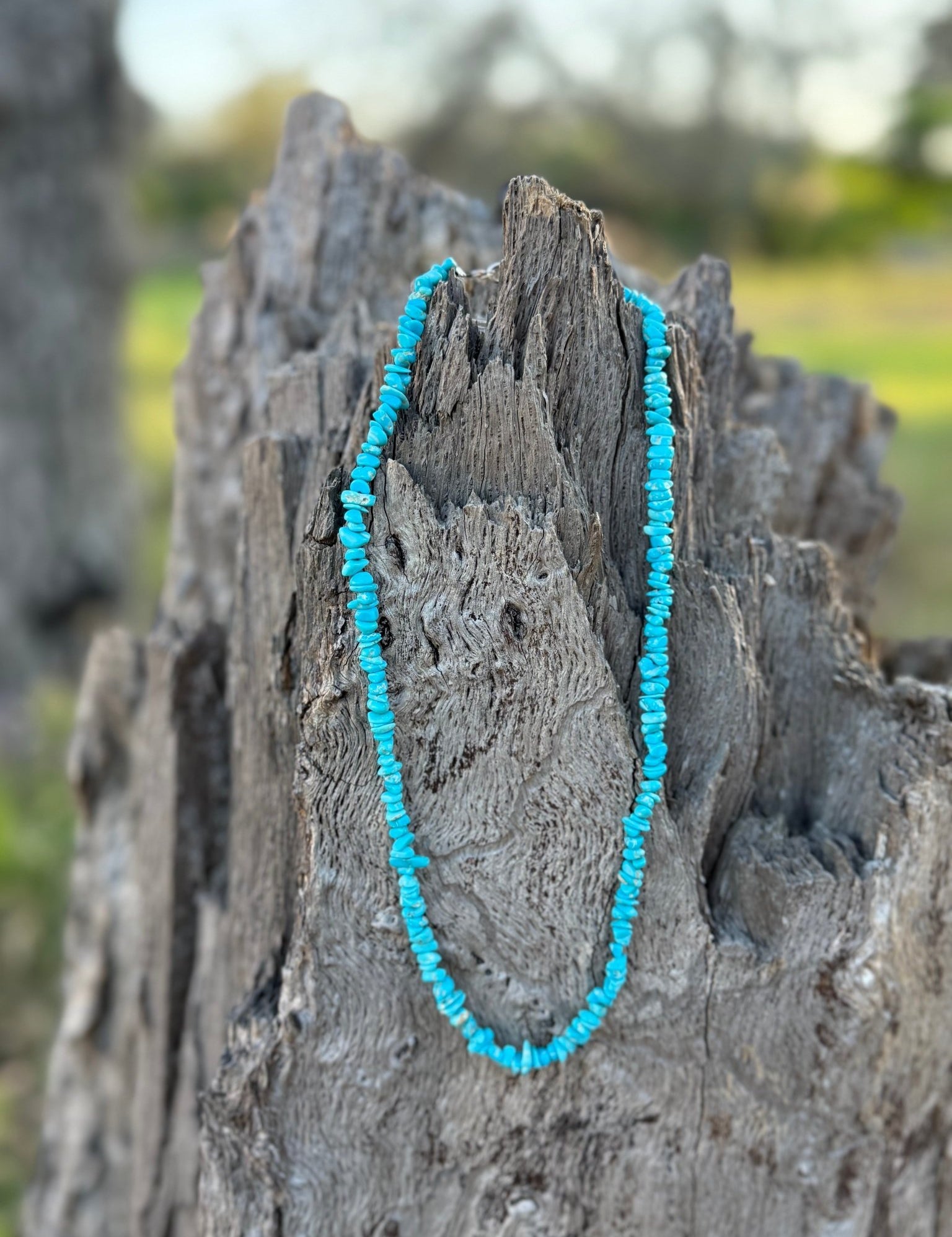 Authentic Turquoise Chips Beaded Necklace
