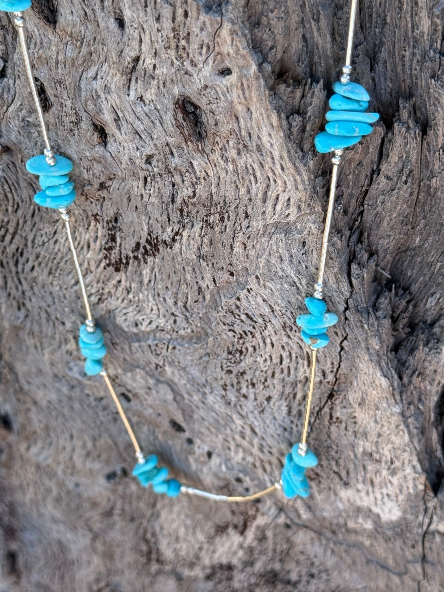 Authentic Turquoise Chips Necklace