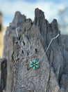 Authentic Turquoise Flower Cluster Necklace