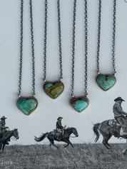 Authentic Turquoise Heart Necklace