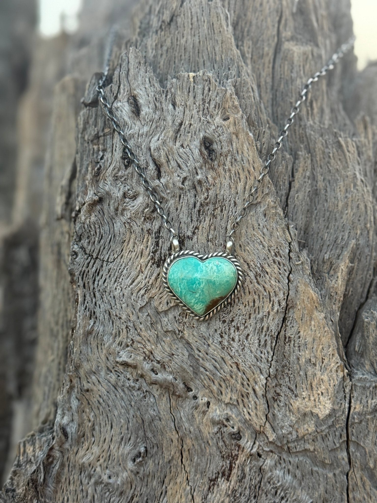 Authentic Turquoise Heart Necklace