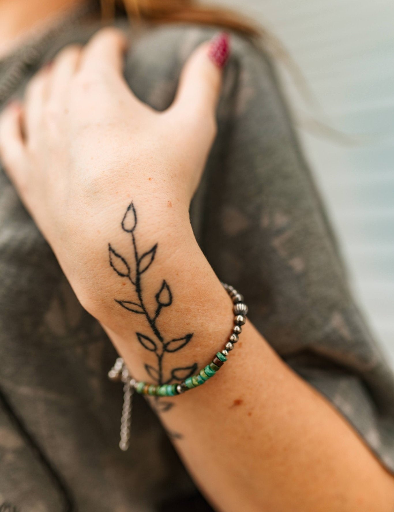 Authentic Turquoise Heishi Beaded Bracelet