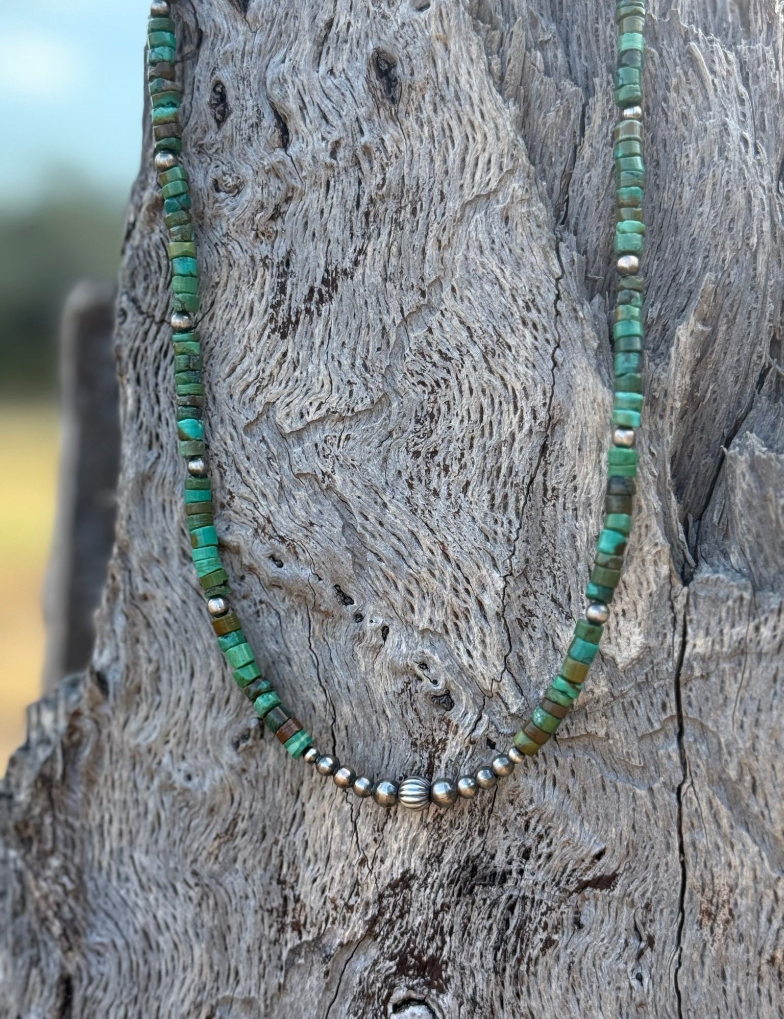 Authentic Turquoise Heishi Beaded Choker