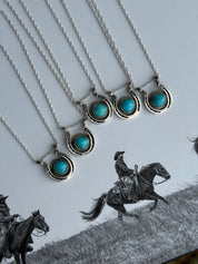 Authentic Turquoise Horseshoe Necklace
