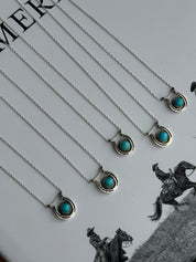 Authentic Turquoise Horseshoe Necklace