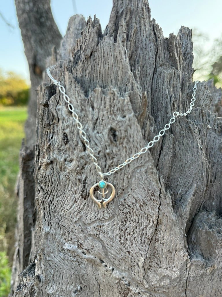 Authentic Turquoise Naja Pendant Necklace