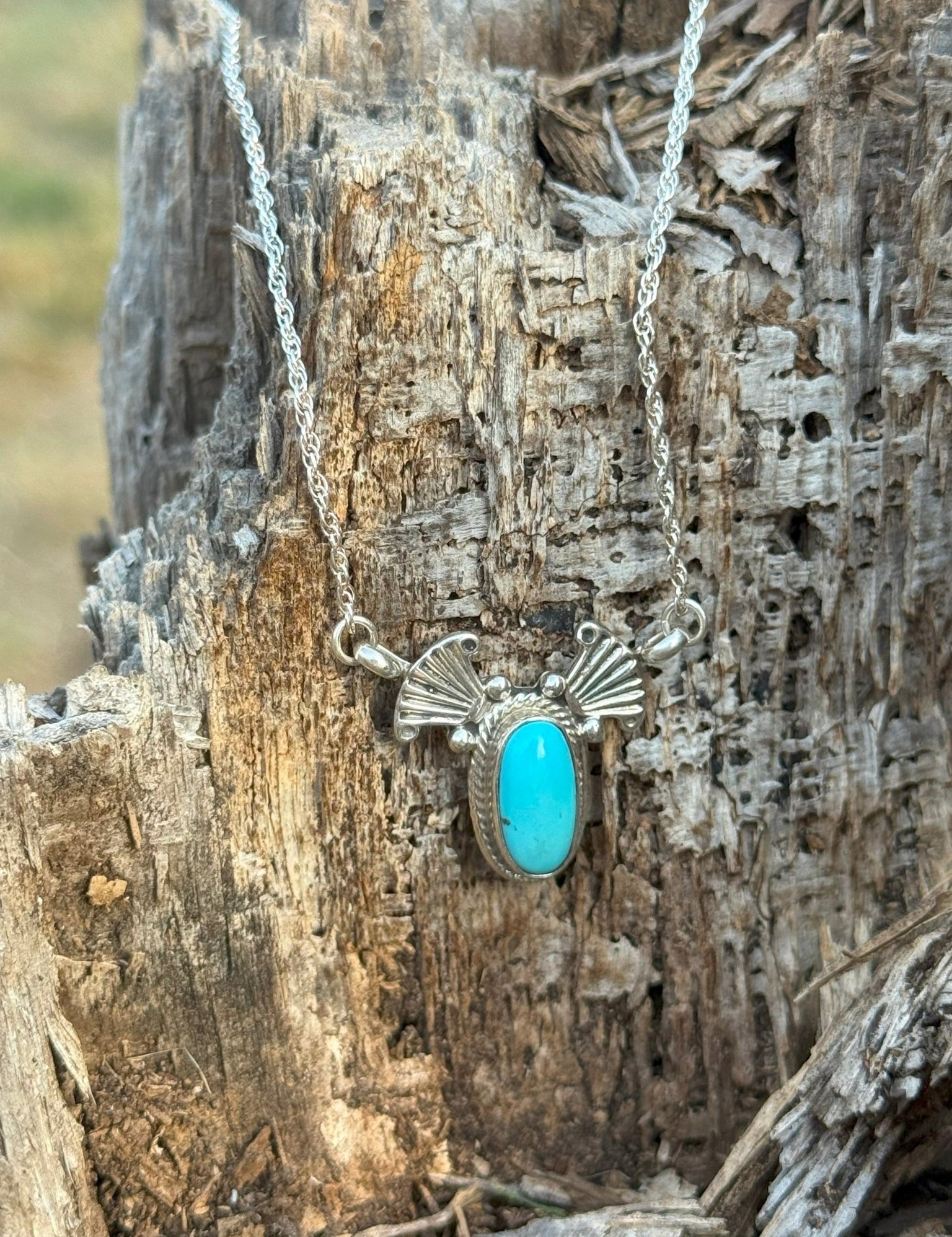 Authentic Turquoise Wings Statement Necklace