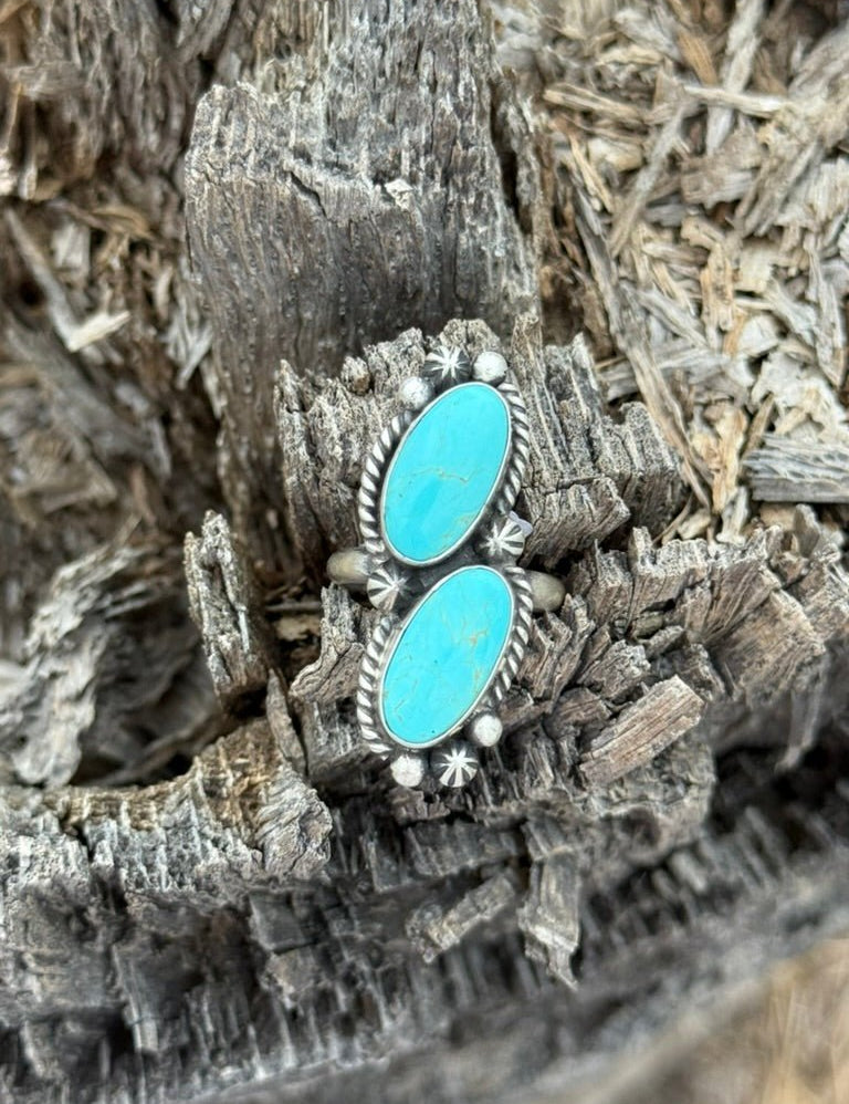 Authentic Twin Sky Horizon Ring