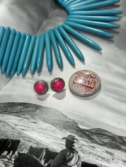 Authentic Western Pink Opal Earrings