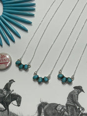 Authentic Western Trio Turquoise Necklace