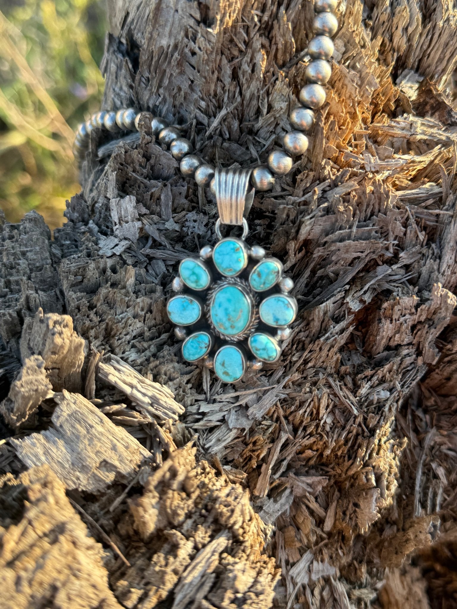 Authentic White Water Turquoise Necklace