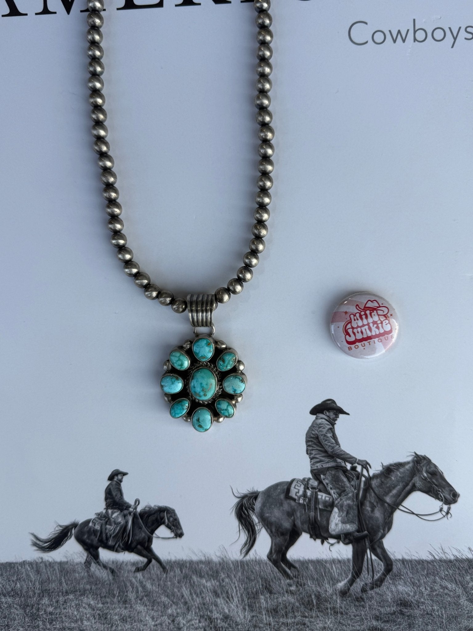 Authentic White Water Turquoise Necklace