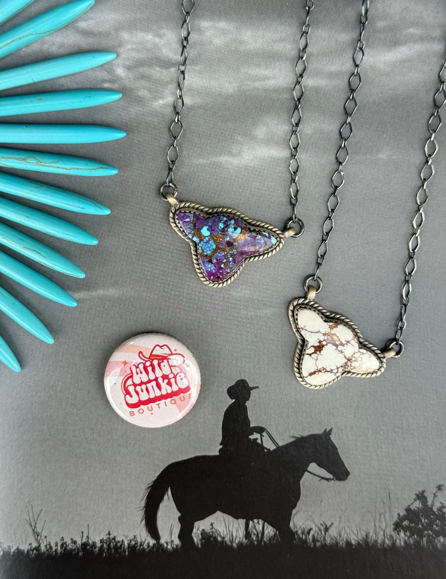 Authentic Wild Horse Cow Head Necklace