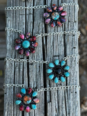 Authentic Wildflower Blossom Chain NecklaceOnyx