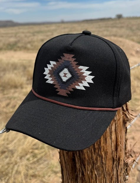 Aztec Black Trucker Hat