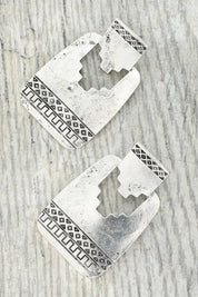 Aztec Concho Post Earrings