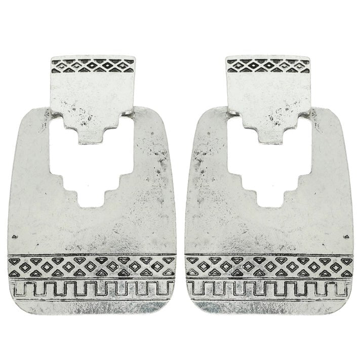 Aztec Concho Post Earrings