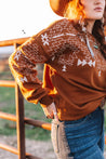 Aztec Embroidered Sweater - RustS