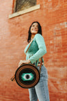 Aztec Eye Round Crossbody BagMultiOS